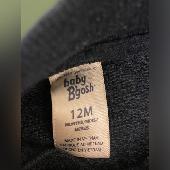 baby b'gosh 12mo collared button up one piece - Picture 2 of 3